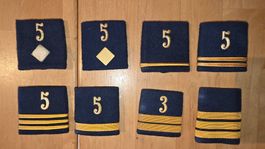 Gradabzeichen / Schulterklappen Ord. 49 d`blau / Luftwaffe